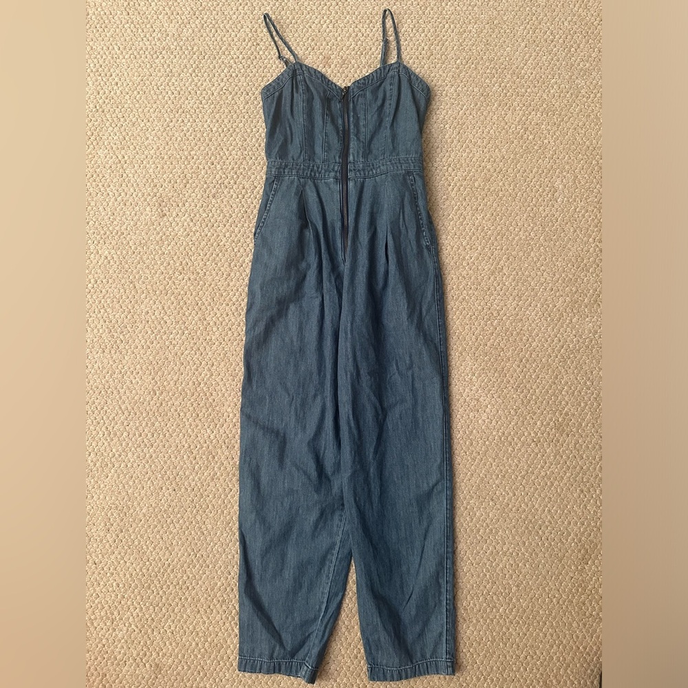 ARITZIA Denim Zip-Up Jumper